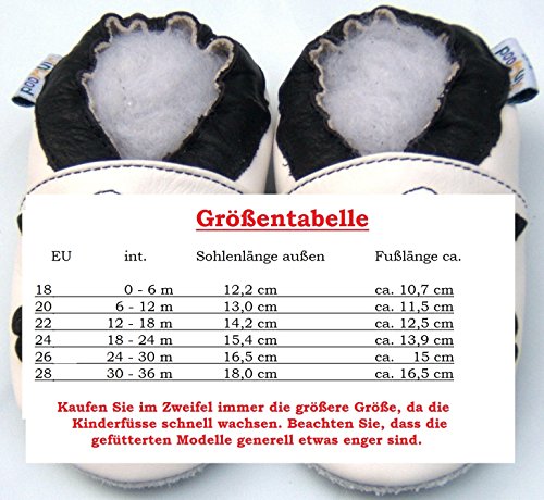 Lederhausschuhe Jinwood Krabbelschuhe Baby Hausschuhe - 3