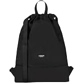 LARKSON Sports Bag Women and Men Black - No 7 | Women's Backpack for Sports and Festival, Small Drawstring Backpack with Inne