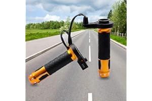 Poignées de moto Baceyong 22mm (7/8 ") Poignées chauffantes électriques Poignées de moto universelles pour moto ATV