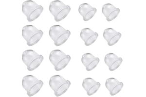 XAVSWRDE XAVSWRD 16 Piezas de Carburador para Desbrozadora de 18,5 mm y 22 mm Recambios de Cebador de Gasolina de Silicona Transparente Repuestos de Cerbador Carburador para Cortacésped Motosierras