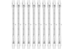 OTYMIOW 10 sztuk żarówek halogenowych R7S 118 mm 300 W 220-240 V, R7S reflektor halogenowy R7S Led 118 mm ściemniana lampa halogenowa lampy halogenowe pręty halogenowe do reflektorów budowlanych oświetlenie