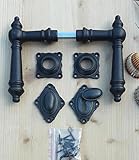 Graf von Gerlitzen Antik Eisen Tür Griffe Türgriffe Rosetten BB Türbeschlag Klinke WW15