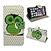 Produktbild SCHUTZHÜLLE für APPLE IPHONE 6 WEISS SCHLAFENDE GRÜNE EULE DESIGN PU LEDER FLIP TASCHE SCHUTZHÜLLE CASE COVER HÜLLE SCHALE ETUI von GADGET BOXX
