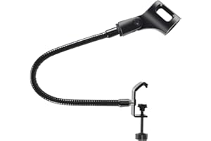 Nagoyuki Microphone Stand Flexible Gooseneck Desk Clamp Holder Microphone Arm Recording Equipment for Meeting Lecture Podcast