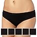 Debenhams Womens Pack Of Five Cotton Black Bikini Briefs 16