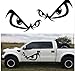 Produktbild Set Hot No Fear Autotür Aufkleber Vinyl Aufkleber Bad Boy Eyes Reflective (2 Decals) Schwarz Weiß W