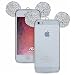 Produktbild Urcover® Apple iPhone SE / 5 / 5s Handyhülle Maus Ohren Bling Ear Schutzhülle Case Cover Etui Crystal Bär Maus Ohren Girl TPU Diamant Silber Bunt