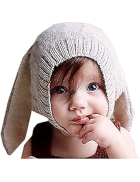 Vinawo Baby Mütze Hood Cotton/Baumwolle Kinder Hut - Häkelarbeit Winter Kaninchen Kostüm Fotografie Häschen mit...