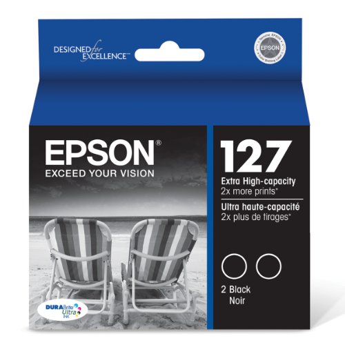 Preisvergleich Produktbild T127120D2 (127) High-Yield Ink, Black, 2 / Pack