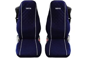 TEXMAR LTD Lot de 2 Housses de siège de Camion en Microfibre Bleu foncé