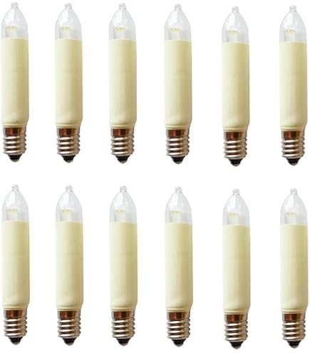 Lampadine E10 23V 3W Per Luci Natalizie - 20 Pezzi Sostitutivi Per Catene Luminose - Foto 8