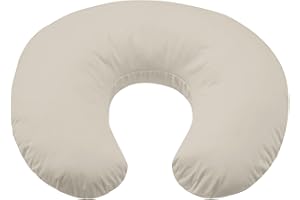 Winmany Baby Waterproof Nursing Pillow Cover Newborn Breastfeeding Pillowcase Soft Replaceable Slipcover for Boys and Girls (Khaki)