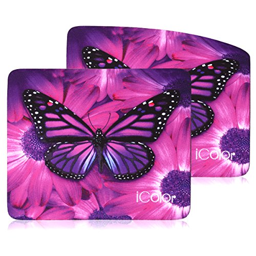 iColor 9 "x 7,5" Zoll Anti-Rutsch-Gummi-Basis Mauspad, Computer Spiel MausPads Optimale Performance für Spiele Kompatibel mit allen Maustypen, 2er-Set