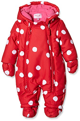 Toby Tiger Spot Baby Girl's Snowsuits Red 0-3 Months