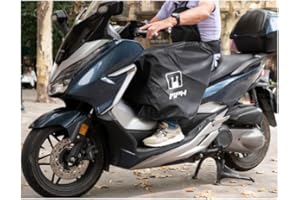 Generico COPRIGAMBE COPERTA UNIVERSALE GREMBIULE MOTO SCOOTER IMPERMEABILE NERO MPH