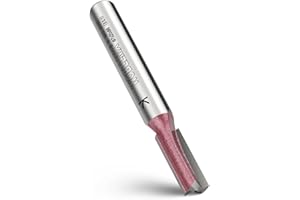 WOBLLMX Fraise à rainurer à tige 8 mm, diamètre 7 mm, longueur de travail 20 mm, fraise à rainurer professionnelle en carbure de tungstène standard pour bois, plaque de densité, accessoires, fraise à