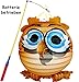 Produktbild 2 tlg. Set: Laterne / Lampion + LED Laternenstab - " lustige Eule - RUND " - für Kinder - Papierlaterne aus Papier - Lampe - Laternen Lampions - Stab - Figur - elektrischer Lichtstab Batterie - elektrisch - Laternenumzug / Martinsumzug - Jungen & Mädchen - Gesicht - Tiere - lächelnd / Vögel - Uhu / Eulen - Vogel orange - Kindergeburtstag - Umzug / Lichterumzug - Dekolaterne Kinderlaterne - Kinderlampion / Deko - Figuren