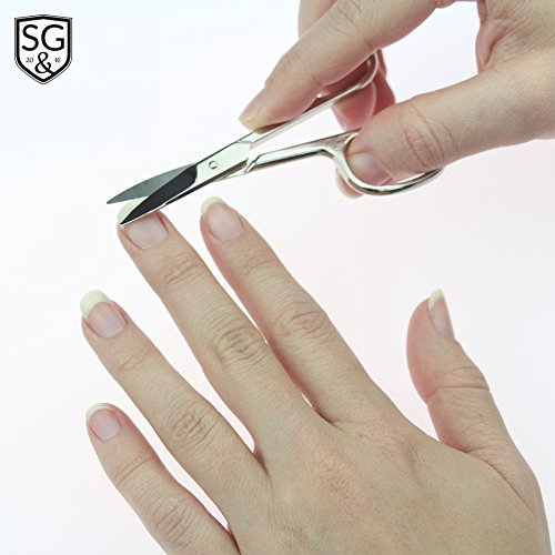 Premium Nagelschere Made in Germany mit echt Leder Etui | super scharf – klassische Form ideal zur Maniküre und Pediküre - 4
