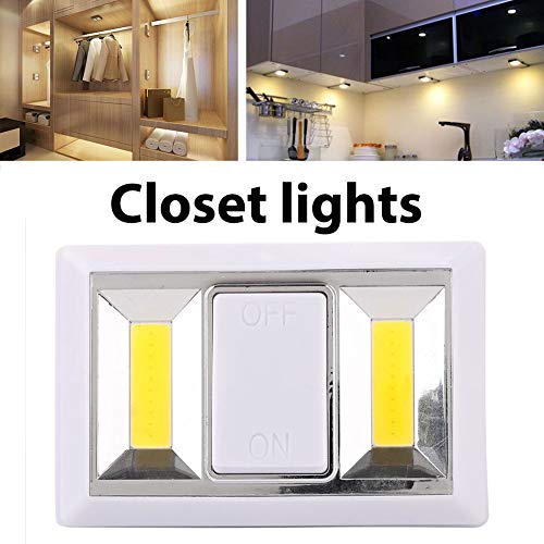 Preisvergleich Produktbild Weitituolodestar COB LED Wandschrankleuchte, superhell, batteriebetrieben, Stick Anywhere, Switch Nachtlicht, Tap Lichter für Wandschrank, Schuppen, Dachboden, Notfall