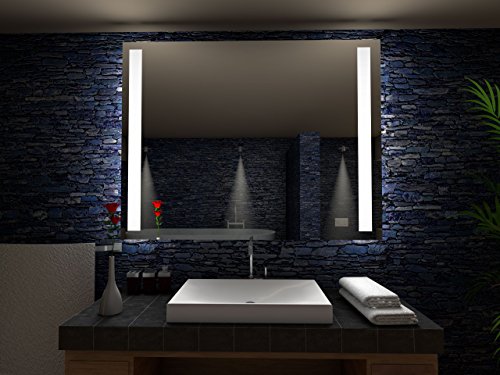 Paris Badspiegel mit LED Beleuchtung – B: 80 cm x H: 80 cm - 3