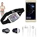 Produktbild Bauchtasche Gürteltasche für Huawei P10 lite Dual-SIM, schwarz + Kopfhörer. Sport Running Jogging Fitness Laufen Umhängetasche Exercise Schutzhülle - K-S-Trade (TM)