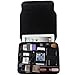 Produktbild iPad iPhone Samasung Huawei Hülle,Sony Case Tasche,Pershoo Kreative/Cool Fashion Schwarz Electronics Zubehör Bag Organizer Tasche Tragbare elektronische Organisationssystem für Zubehörteile wie Kabel Kopfhoerer Akku WFI Remote 8.9 Zoll 9.7 Zoll 10 Zoll Tablet Apple iPad air 2 iPad 2/3/4 Samsung Galaxy Tab A 9.7 Reise Aufbewahrungs Tasche für Handy, Tabletten, Externe Festplatten, Energienbank, MP3-Player,USB Kabel, Kopfhörer