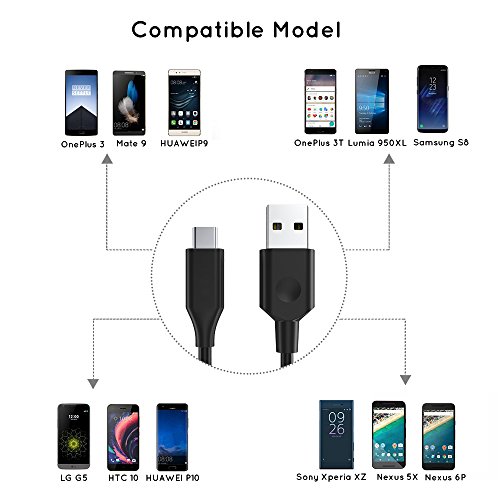 USB Type C Kabel MAPUX Ladekabel Datenkabel  1 30cm 1 90cm 1 180cm  f  r HUAWEI Mate 9  P9  P10  Honor 8  OnePlus 2 3 3T  Samsung Galaxy S8  Xperia XZ