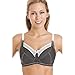 Camille Womens Royce Lauren Firm Support Ladies Breastfeeding Nursing Black Bra 32D-38H 34FF