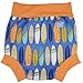 Splash About Boys Baby Wrap and Matching Happy Nappy (Small Wrap 0-6m, Small Nappy 0-4m, Surfs Up)