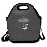 futonghuaxia la ranas en la lluvia casual al aire libre bolsa para el almuerzo térmico caja de...