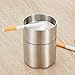 Produktbild Great St. DGF Auto Aschenbecher-Edelstahl erhöhen hohe Winddichte Auto Smoke Cup (Zwei Größen optional) (größe : W7cm*H11.8cm)