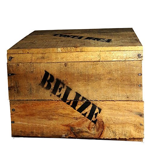 Holzkiste, junior (24x34,5x19cm),Vintage, Weinkiste, Obstkiste mit Deckel und Aufdruck