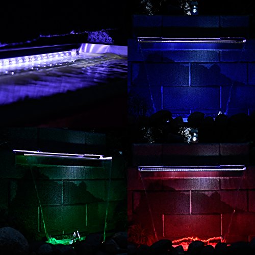 Köhko Wasserfall 60 CM aus Edelstahl matt Aquafall (15 – 150 CM) - 3