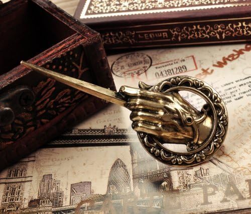 SASAMALL Pop Song of Ice and Fire Antique Bronze Hand of the King Metal Pin: Game of Thrones