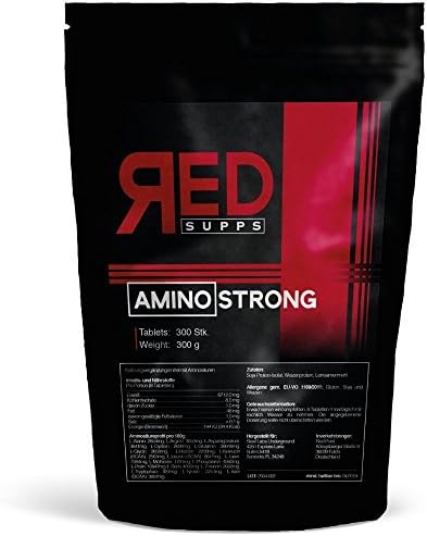 Amino Acid Complex 300 Hochdosierte & Vegan Tablets | Spectrum 18 Aminos – Optimal Care of Muscles Muscle Diet & Tightens the Muscles | No MANGES IUM Stearate