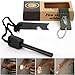 Price comparison product image AGM® Magnesium Fire Starter Flint Striker + Ruler + Whistle Survival Tool Kit for Outdoor Camping Living Survival