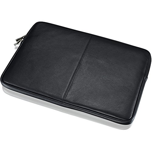 KAVAJ Lederh  lle Tasche Sleeve  Sydney  F  r Das Apple Macbook Pro 13  Retina Schwarz Aus Echtem Leder  D  nne Tasche Als Edles Zubeh  r F  r Das Mac