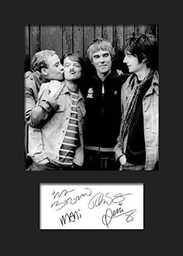 Stone Roses #2 | Signed Mounted Photo Reprint | A5 Size to Fit 6x8 Inch Frames | Machine Cut | Photo Display | Present Gift Collectible
