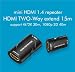 Produktbild milkee Mini HDMI Extender 1.4 Buchse auf Buchse Repeater Verstärker Dual Weg verlängern Unterstützung 4 K 1080p 3D