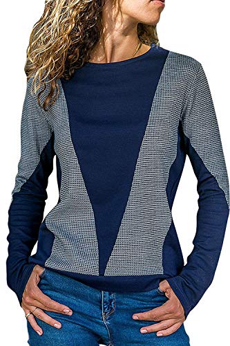 Sevozimda Le Donne Lo Sport Felpe al Massimo Mosaico Occasionale Fuori Felpa Accosta Marina L