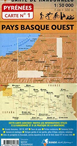 Pays basque Ouest : 1/50 000