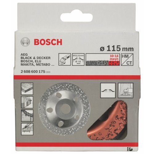 Bosch Hartmetalltopfscheibe 115×22.23mm grob, 1 Stk. - 2