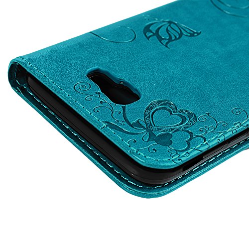 Samsung Galaxy J5 Prime Hardcase Galaxy On5 (2016) Flip Hülle YOKIRIN Premium Ameisen Treffen Muster PU Leder Schutzhülle TPU Innenschale Wallet Case Brieftasche Flipcase Klapptasche Portemonnaie Handyhülle mit Karteneinschub Standfunktion und Magnetverschluß Blau - 5