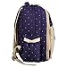 LCY Perfect Pockets Backpack Baby Changing Bag Dark Blue Dots