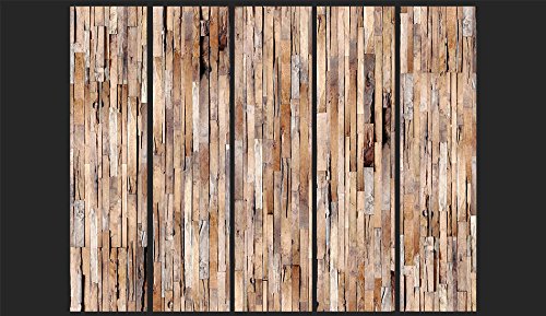 PURO TAPETE | 3 Motive zur Auswahl | Realistische Holzoptik Tapete ohne Rapport und Versatz | Kein sich wiederholendes Muster | 10m VLIES Tapetenrolle | Holz f-A-0205-j-c - 3