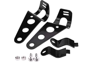 DWEEKIY 29mm 33mm motorbike motorcycle fork streetfighter Headlight clamp Mount mounts bracket Brackets 30mm 33mm 35mm, 2pcs Motorcycle Headlight Mount Brackets Fork Racer 28mm-34mm (Black)