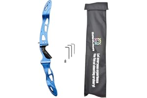 AMEYXGS Archery 25 Inch ILF Recurve Bow Riser Handle Aluminum Alloy Bow Riser Takedown Longbow Grip Right Handed for Hunting and Shooting