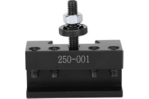 WALFRONT Portautensili a cambio rapido Portautensili per tornio durevole in acciaio ad alto tenore di carbonio tornitura CNC 2,1 x 2,1 x 0,8 pollici(250‑001)