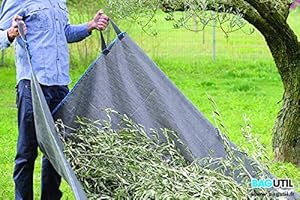 BAGUTIL Bâche de ramassage déchets Verts, Feuilles, Taille de Haies, très résistante, avec 4 poignées, fabriquée en France (polypropylène, 2m x 3,4m Le Lot DE 2)