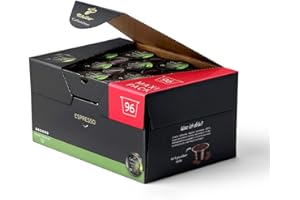 ‎TCHIBO Tchibo Cafissimo Vorratsbox Espresso Brasil Kaffeekapseln, 96 Stück (Espresso, ausdrucksstark mit Nussnote), nachhaltig & fair gehandelt